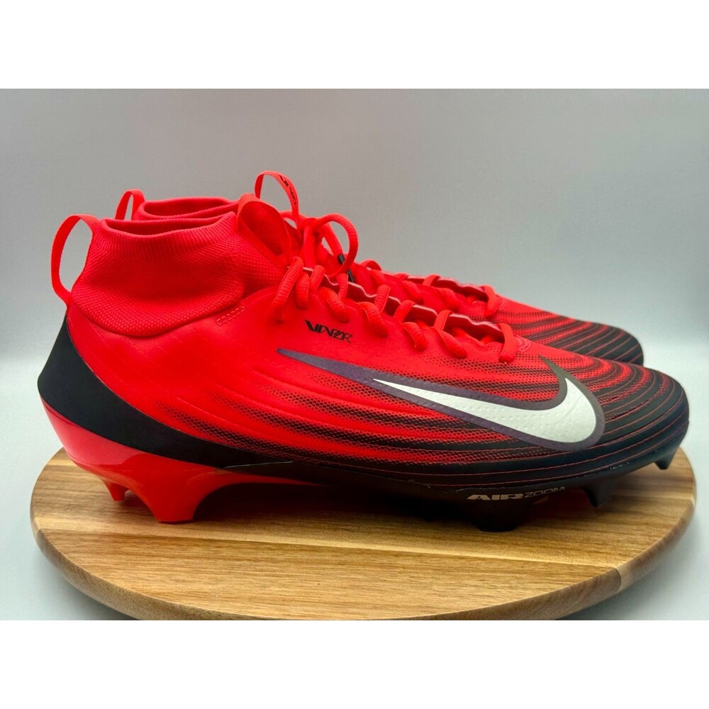 NIKE Air Zoom Vapor Pro 1 Football Cleats Men's 11.5 Bright Crimson Red HF9409